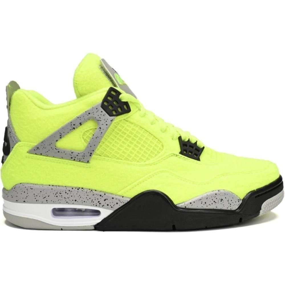 Air Jordan,Air Jordan 4,Tagz x Air jordan 4 Plush Fluorescent Yellow