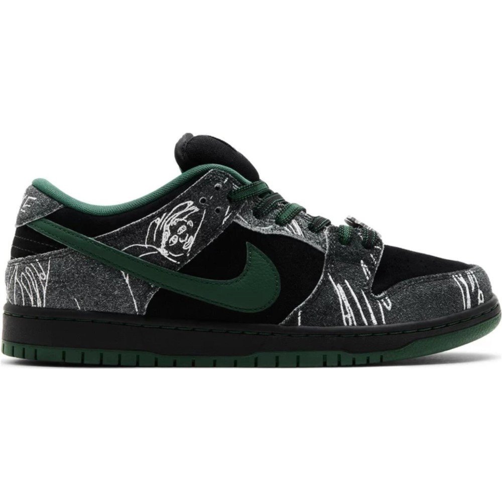 Nike Dunk,THERE Skateboards x Dunk Low SB Black Gorge Green