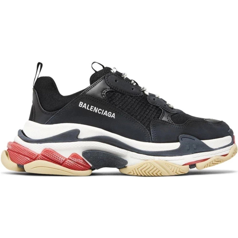 Balenciaga Triple S Sneaker Allover Logo - Dark Beige