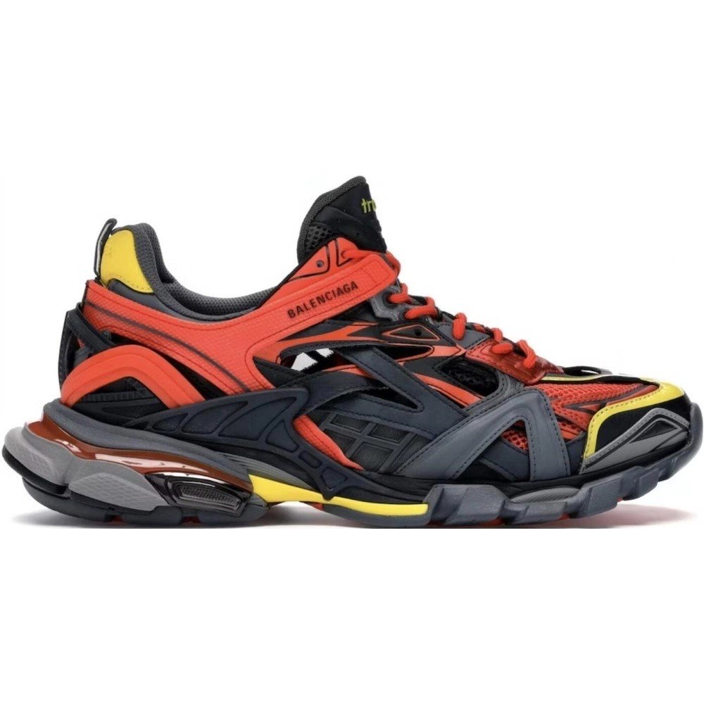 Balenciaga Track 2 Trainer Orange Black