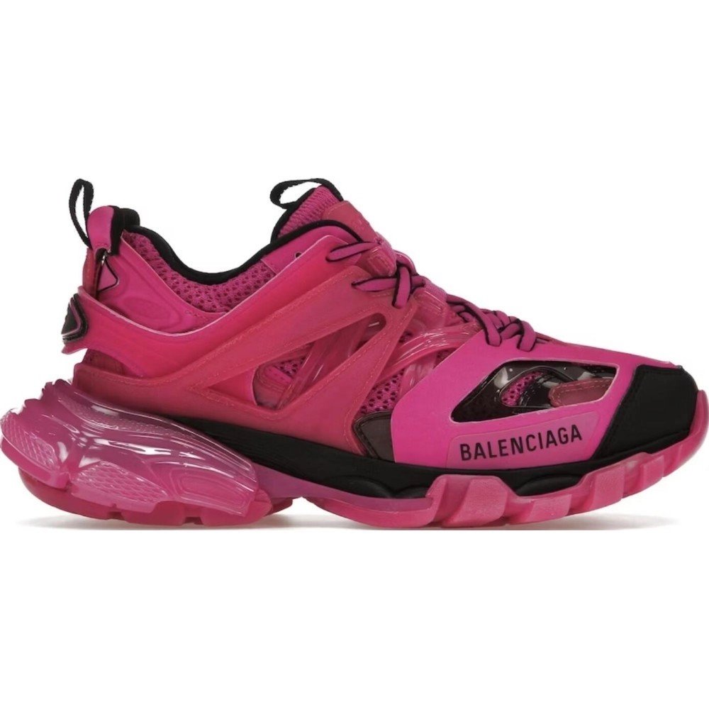 Balenciaga Wmns Track Sneaker Clear Sole - Dark Pink