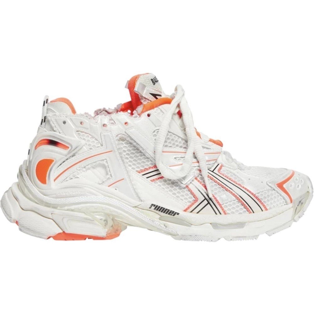 Balenciaga Runner Sneaker Eggshell Neon Orange